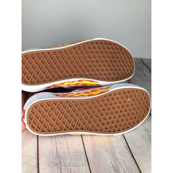 Vans Old Skool Flame Wall Low Top Sneakers Black 7 Mens Women’s 8,5 Minimalist - Picture 7 of 8